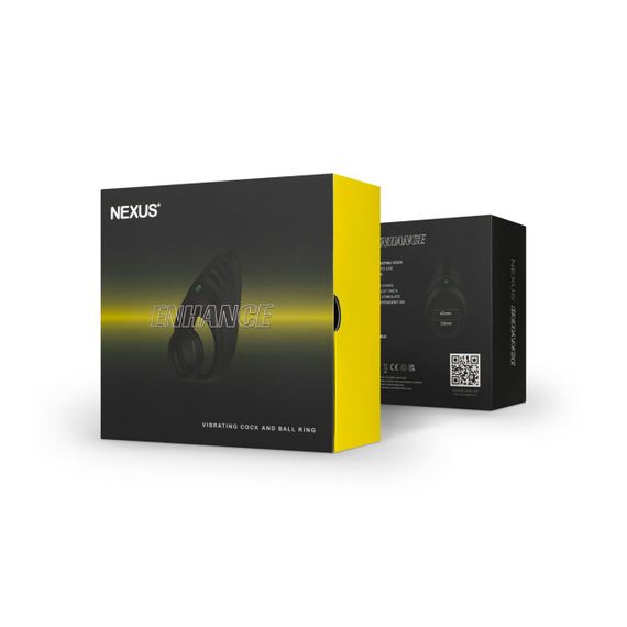 Ерекційне віброкільце Nexus Enhance Vibrating Cock and Ball Ring, подвійне | Зображення 5