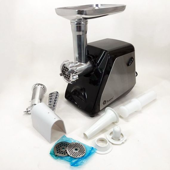 Електрична м'ясорубка соковитискач DOMOTEC MS-2023 2800 Вт, томати з насадками, м'ясорубка для м'яса | Зображення 9