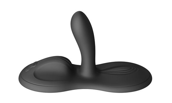 Sit-on-top смарт-вібратор Zalo – Flora Smart Vibrating Pad Obsidian Black, 9 моторів | Зображення 1