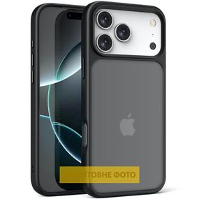 TPU+PC чохол Metal Buttons для Apple iPhone 17 (6.3") Чорний / Black