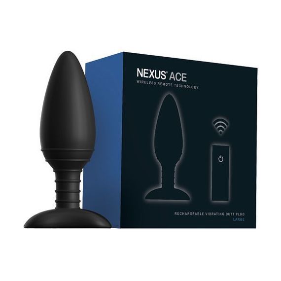 Анальная вибропробка Nexus ACE Large, с пультом ДУ, макс. диаметр 5см | Зображення 1