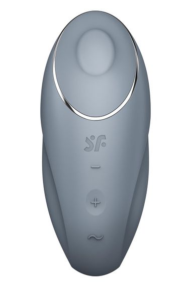 Вібратор для клітора Satisfyer Tap&Climax 1 з вібрацією і постукуванням, сірий Sex Aura | Зображення 2