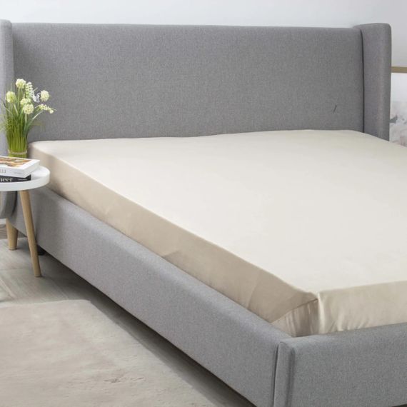Простынь-чехол на резинке двуспальная ТЕП Velour 2-04756_35031 160х200 см бежевая | Зображення 2