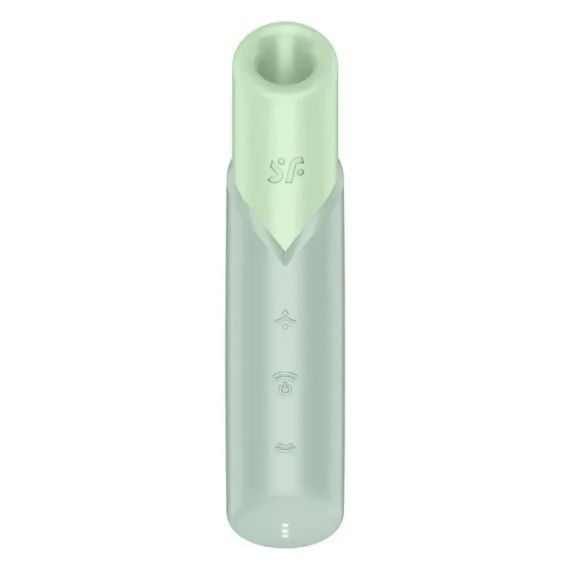 Вакуумний стимулятор Satisfyer Naughty Kiss для клітора, зелений, 12 × 2,7 см Sex Aura | Зображення 1