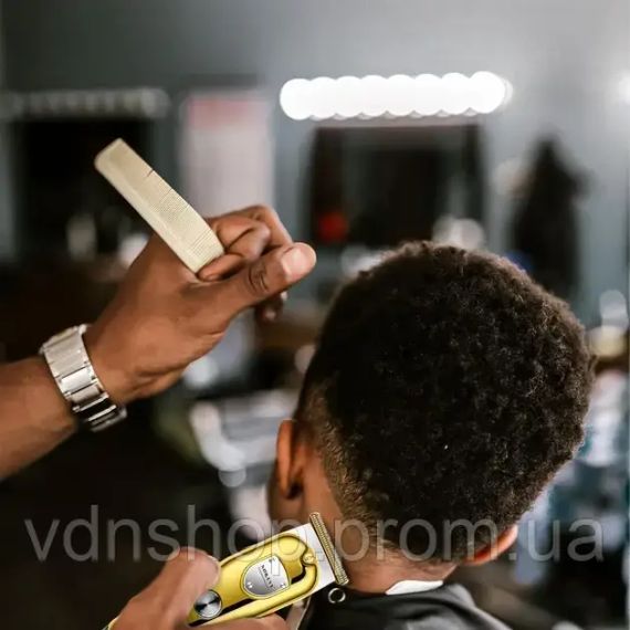 Бездротова машинка для стрижки волосся Sokany SK-LF-16003 4 насадки золотистий | Зображення 2