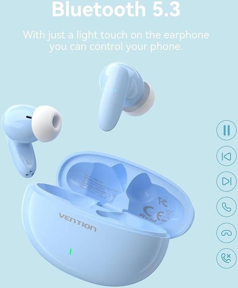 Навушники TWS Vention Elf Earbuds E01 Blue | Зображення 3