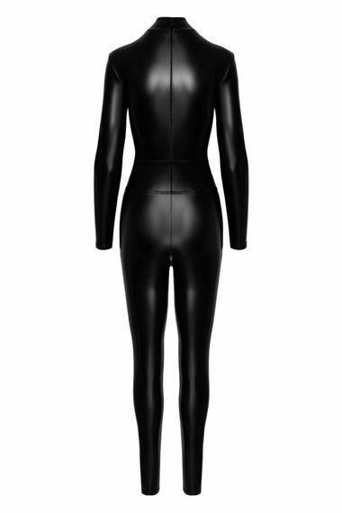 Комбінезон Noir Handmade F319 Caged wetlook catsuit with zippers and ring - L | Зображення 5