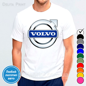 Футболка з принтом авто "Вольво/Volvo"
