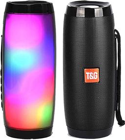 Bluetooth колонка вологостійка TG-157 Pulse з різнокольоровим підсвічуванням ∙ Портативна Bluetooth-колонка T&G TG-157 для дому