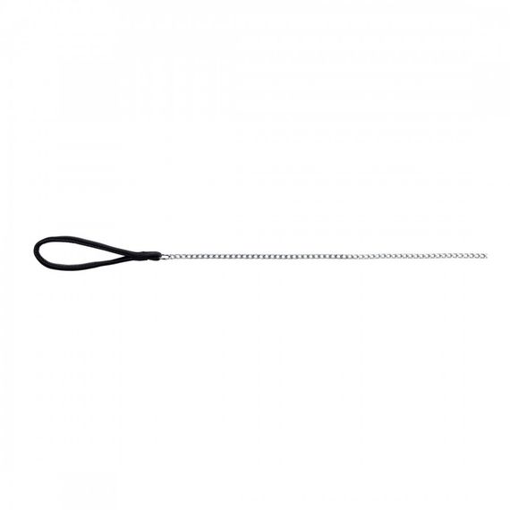 Повідець-ланцюг Trixie для собак з нейлоновою ручкою чорний розмір L-XL 1 м/4 мм | Зображення 1