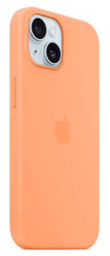 Чохол Apple iPhone 15 Silicone Case with MagSafe - Orange Sorbet MT0W3 | Зображення 1