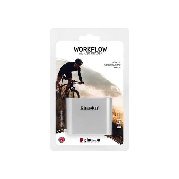 Считыватель флеш-карт Kingston Workflow Dual-Slot microSDHC/XC UHS-II (WFS-SDC) | Зображення 1