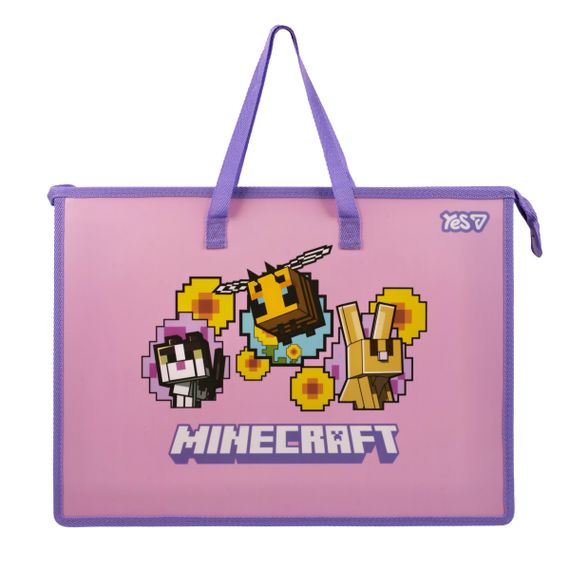 Папка портфель YES Minecraft Bees 492358 3х26х35 см