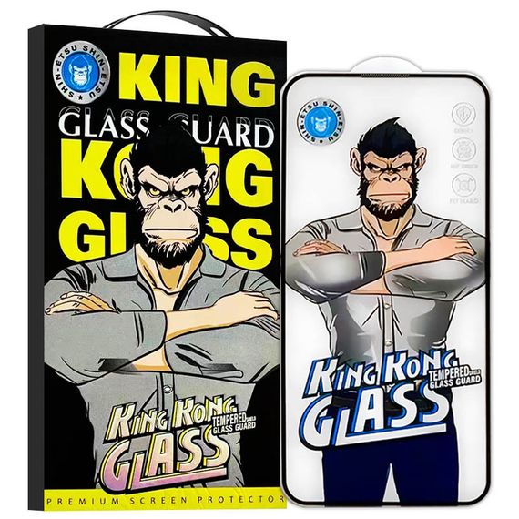 Захисне 2.5D скло King Kong HD для Apple iPhone 16 Pro (6.3") Чорний