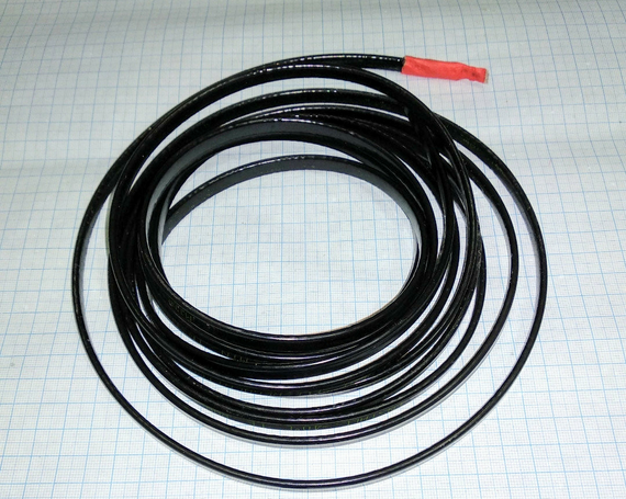 Гріючий Кабель,саморегулюючий,плоский,для обігріву водостоків,труб,каналізації і теплиць 8 мм /220~240V/65° | Зображення 4