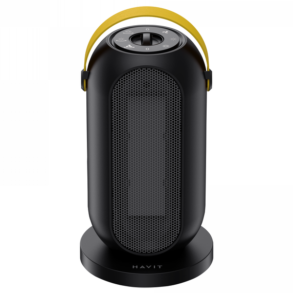Поворотный тепловентилятор HAVIT HV-HT1226 1200W Black | Зображення 1