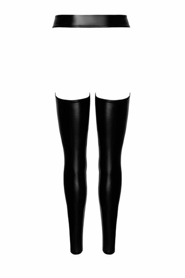Легінси з відкритими стегнами Noir Handmade F323 Rebel wetlook chaps Чорні XL | Зображення 6