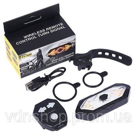 Велосипедний габаритний ліхтар FY-1820, Велоліхтар на багажник Велосипед задній ліхтар лампа RI-94 | Зображення 1