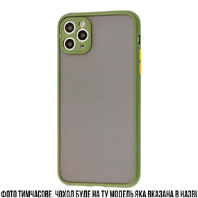 Чохол для iPhone SE 2 2020 , iPhone 7 , iPhone 8 (Протиударний із зеленими бортиками) ( PG010004 )