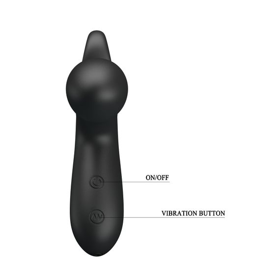 Масажер простати - Pretty Love Barrack Prostate Stimulator Black | Зображення 6