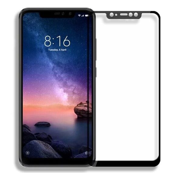 Захисне скло 2.5D на весь екран для Xiaomi Redmi Note 6 Pro