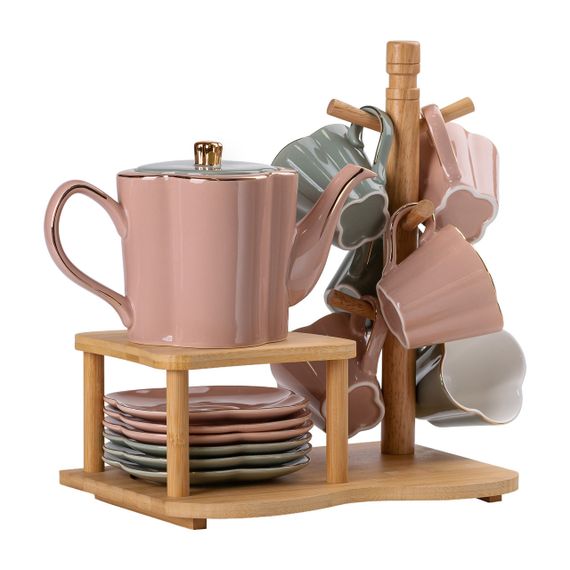 Чайный сервиз на 6 персон с бамбуковой подставкой HP-15-25 | Зображення 5