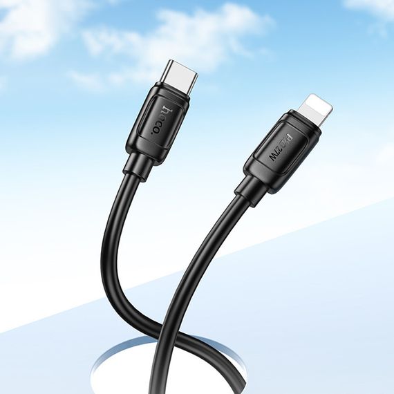 Дата кабель Hoco X115 Surpass Type-C to Lightning 27W (1m) Black | Зображення 4