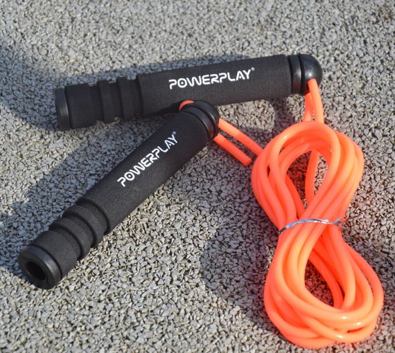 Скакалка PowerPlay 4205 Classic Plus Jump Rope Помаранчева 2,7 м | Зображення 6