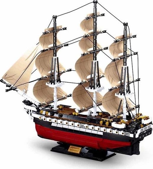 Конструктор SLUBAN M38-B0836 "Model Bricks": Фрегат ІХ-21, 1:170, 1118 дет. | Зображення 2