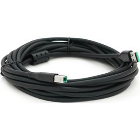 Кабель для принтера USB 2.0 AM/BM 5.0m ferrite black VEGGIEG (V-U207)