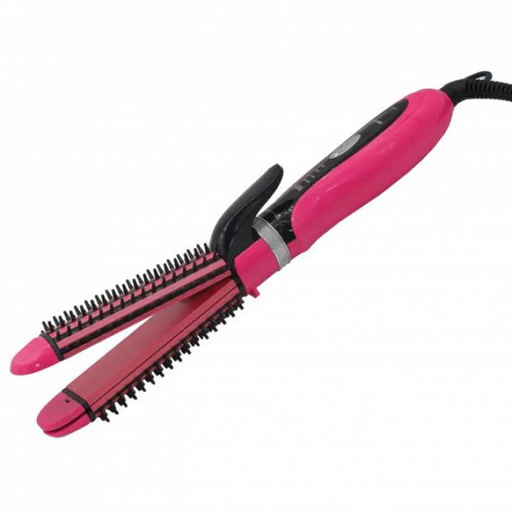 Плойка-праска 3в1 Gemei GM-2922. Колір: рожевий | Зображення 2