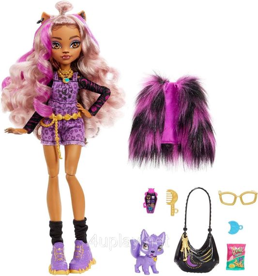 Кукла Монстр Хай Клодин Вульф с аксессуарами и котенком Полумесяц Оригинал Mattel Monster High Clawdeen Wolf | Зображення 1