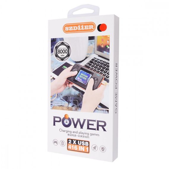 Портативна ігрова консоль G-416 + Power Bank 8000mAh black orange | Зображення 1