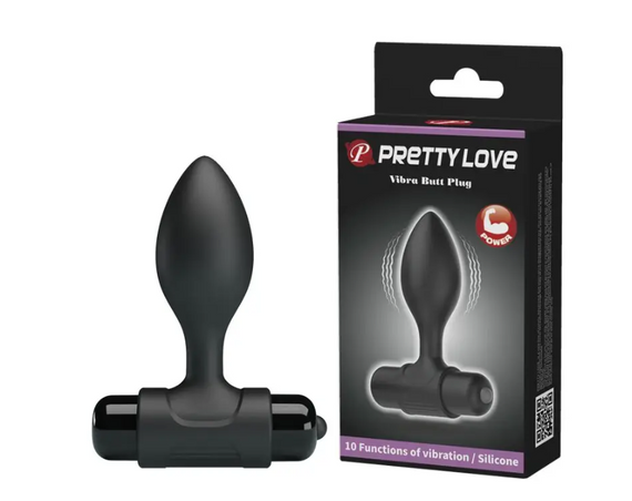Силіконова вібропробка Pretty Love — Vibro but plag 10 режимів вібрації Sex Aura