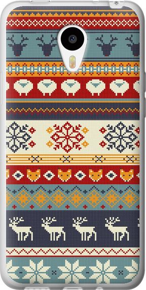 Чехол на Meizu M1/M1 mini Рождественский орнамент "3303u-188-17620"