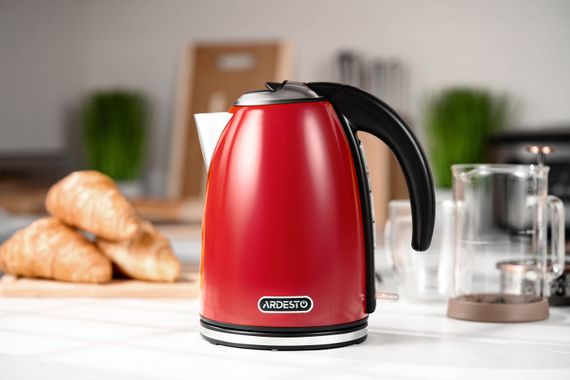 Електрочайник ARDESTO EKL-F340R 1.7л/2200Вт/strix контроль/нерж. сталь/червоний (EKL-F340R) | Зображення 4