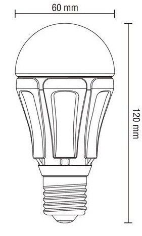 LED лампа E27 10W(810lm) 5000K CIVILIGHT (Сивилайт)   A60 DF60V10 | Зображення 1