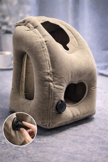 Подушка дорожная надувная для путешествий | Зображення 1