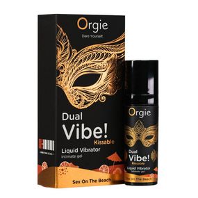 Жидкий вибратор Orgie Dual Vibe! Sex On The Beach Kissable Liquid Vibrator, 15 мл Sex Aura
