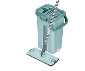 Комплект для прибирання швабра ледар з великим відром 10л з віджимом Scratch Cleaning Mop