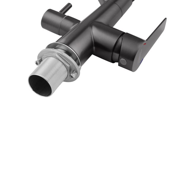 Змішувач для кухні з підключенням до фільтра Kroner KRP Edelstahl Klassisch - PVD03817BLK | Зображення 7