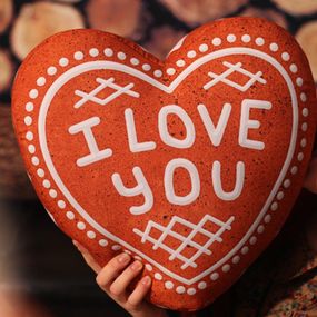 Подушка серце 3D I love you 40х40х7,5 см (3DPS_15L068)