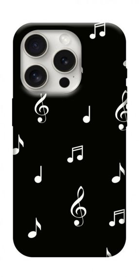 Чохол з картинкою Notes on black для Apple iPhone 16 Pro (6.3")