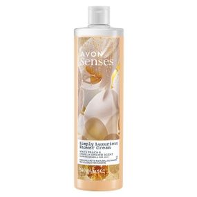 Увлажняющий крем - гель для душа Avon Senses «Справная роскошь» с персиком и ванной орхидеей 500 мл