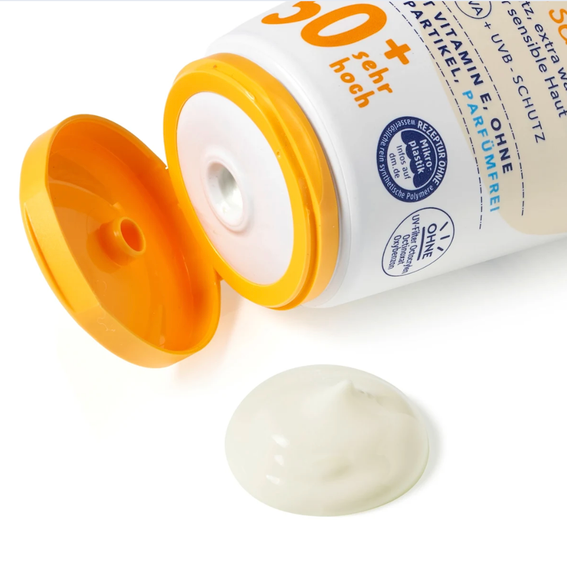 Дитячий Сонцезахисний крем для чутливої шкіри babylove Sonnencreme Baby ultra sensitive LSF 50+, 75 ml | Зображення 1