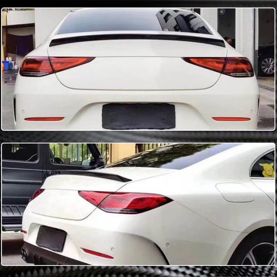 Спойлер V6 (для 2018-2020, Карбон) для Mercedes CLS C257 2018- рр | Зображення 2