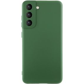 Чохол Silicone Cover Ummi Lakshmi Full Camera (AA) для Samsung Galaxy S21 FE Зелений / Dark green