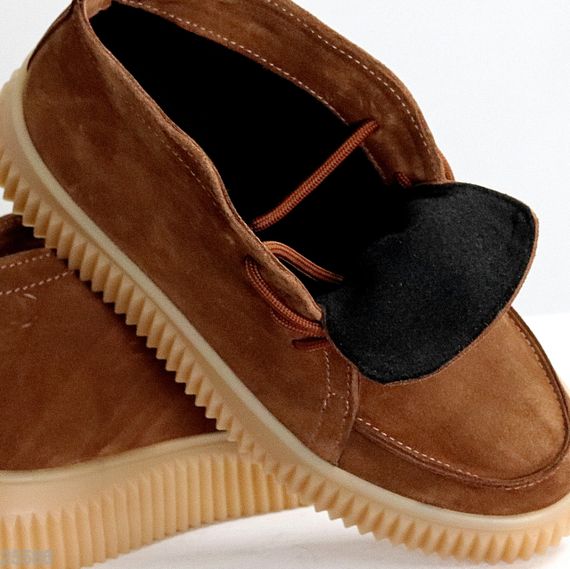 Руді черевики дезерти в стилі casual натуральна замша на потовщеній підошві | Зображення 1