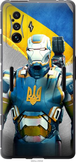 Чехол на Xiaomi Poco F4 GT Украинский киборг "980u-2958-17620"