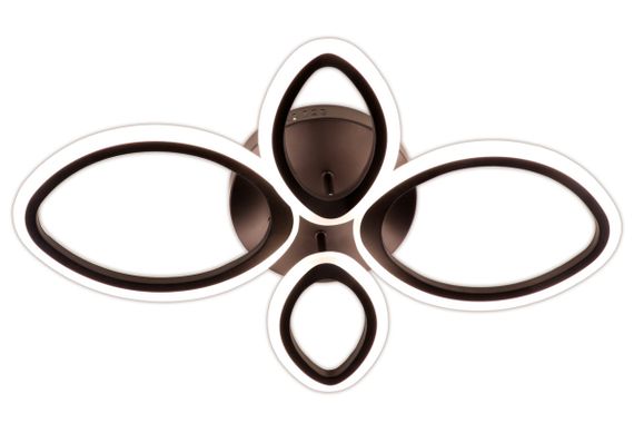 Люстра світлодіодна стельова LED світильник для квартири на стелю лед з пультом 25612 Чорний 11х40х62 см. | Зображення 2